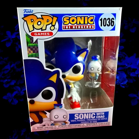 Sonic with Chao funko # 1036 (nib) With pop protector - Picture 1 of 7